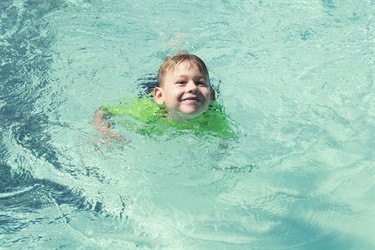 Small boy at the Pool